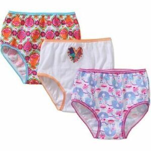 Dreamworks Trolls 3-Pack Girl Panties Underwear Poppy Branch Guy Size 6